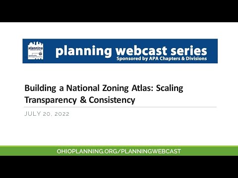 Building a National Zoning Atlas: Scaling Transparency & Consistency