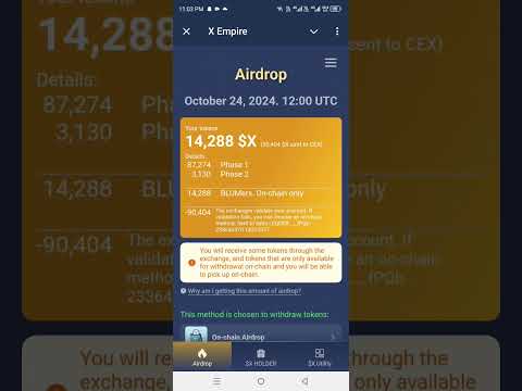 X Empire Coins Withdrawal Starts | Check your Exchange Assets | 23 October
