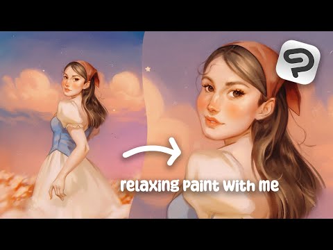 Clip Studio Paint Speedpainting ✦  4K relaxing timelapse