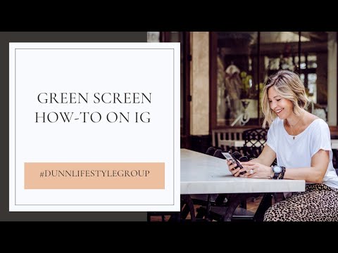 how to use green screen on Instagram stories/reels