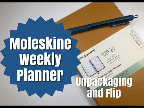 Hobonichi Weeks Inspired Moleskine 18-Month Planner Unpackaging & Flip Thru