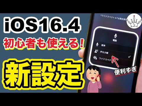 【iPhone】iOS16.4の必ず設定すべき新機能💡