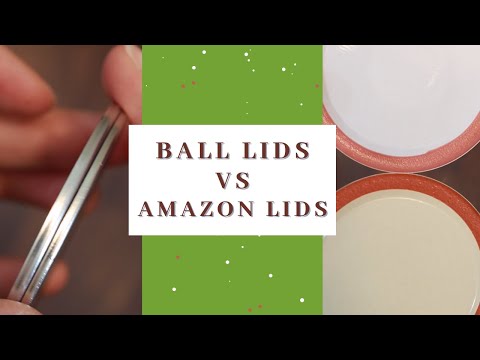 Ball canning lids VS canning lids on Amazon