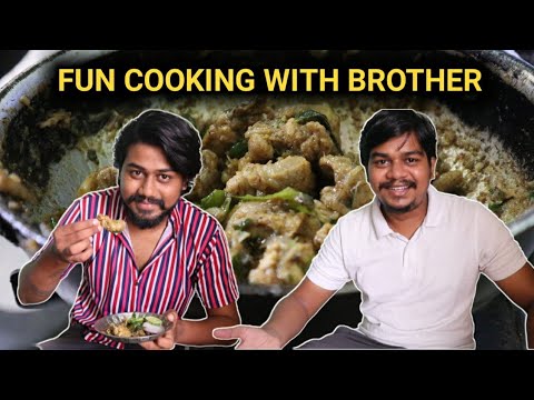 Chicken Pepper Dry | Fun Cooking With Brother | Likhith Shetty Vlogs |