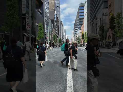 銀座散歩 |【4K】 Walking Ginza Tokyo Japan (June 2024) #shorts