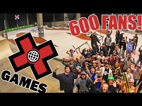 RIDING AT THE XGAMES SKATEPARK!