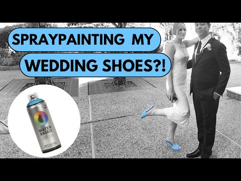 Spraypainting My Wedding Shoes?! Yes, It Worked