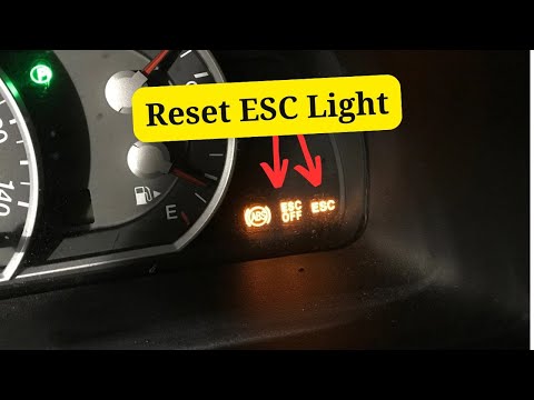 How to turn off ESC light in your car?