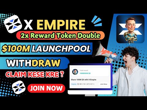 X Empire Bitget wallet fair Launchpool | Complete tasks | Get $100M X Tokens Confirm