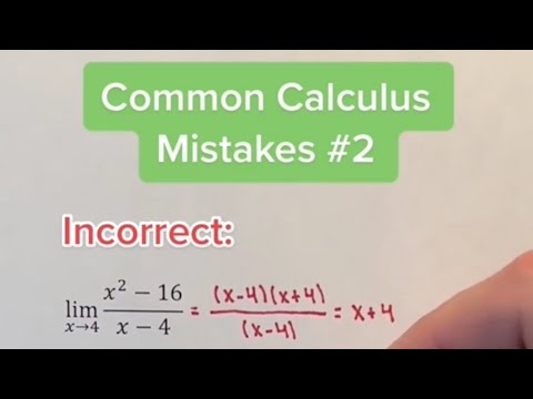 Common Calculus Mistakes #2 Explanation