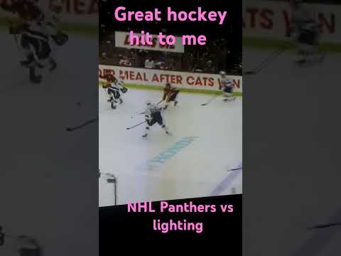 NHL great hockey hit,lighting vs Panthers #canucks #NHL #hockey #hockeyhits #hit#nhl#hockeynews#bc