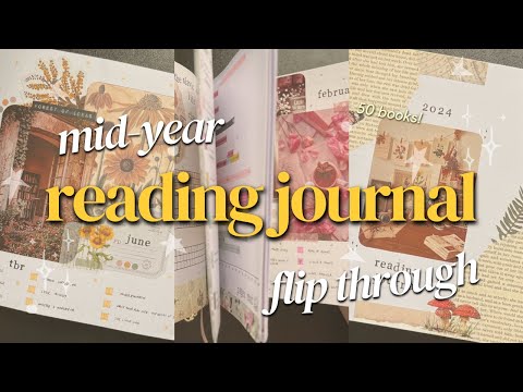 mid-year reading journal flip through 2024 🌞✨