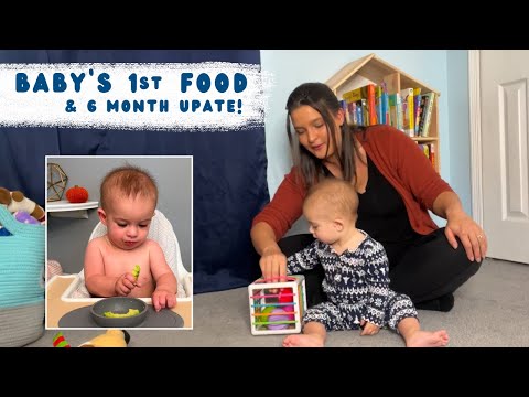 Baby Led Weaning Day 1 & 6 Month Baby Update!