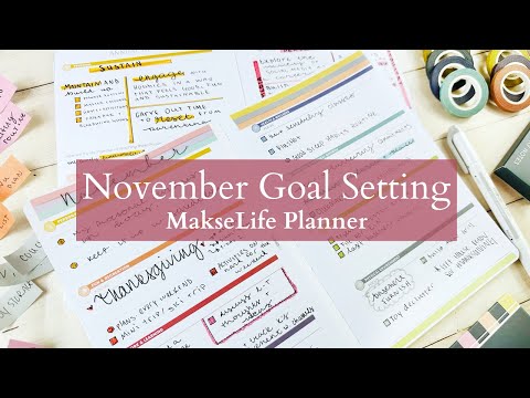 November Goals | Get ready for the end of  2023! | MakseLife Planner | Goal Setting + Reflections