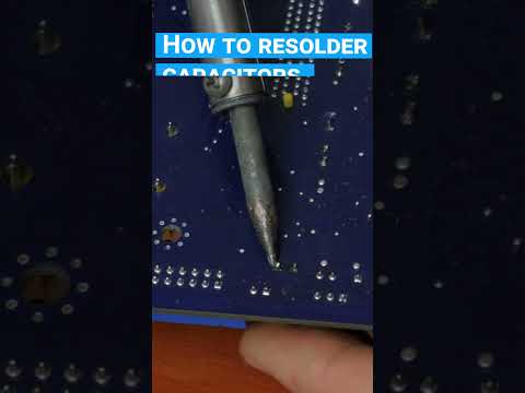 How to replace bulging capacitors on a motherboard #shorts #short #shortvideo #shortsvideo