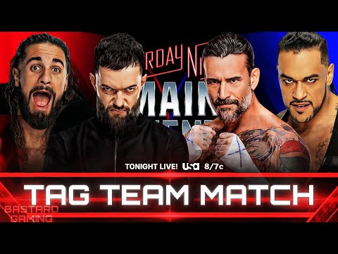 WWE 2K24 | Seth Rollins & Finn Balor VS CM Punk & Damian Priest | Saturday Night Main Event