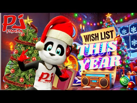 This Year (All I Want for Christmas) 🎁 HipHop Holiday Bop for Kids | Pj Panda | Xmas Lyric Video