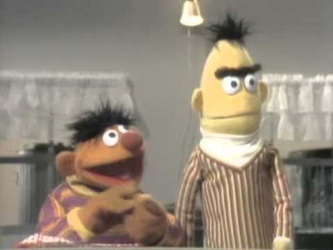 Classic Sesame Street - Bert sneezes his nose off!