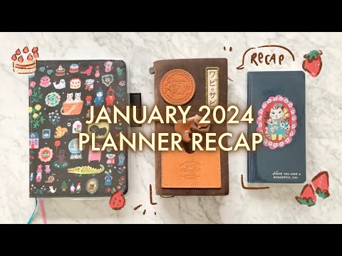 January Planner Recap / casual planner chat & flipthrough of all my planners in the month of January