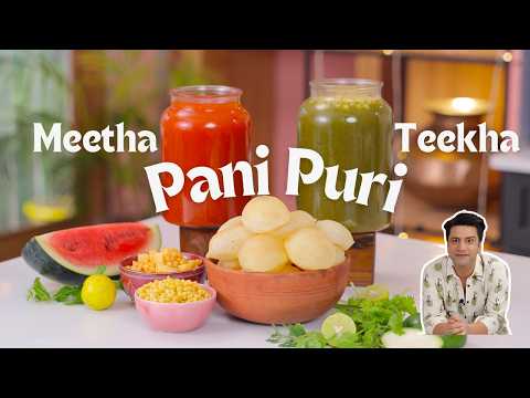 ग़ुबारे जैसी फूली पानी पूरी बनाने का तरीक़ा | Aam Panna Paani Puri | Gol Gappe | Kunal Kapur Recipe