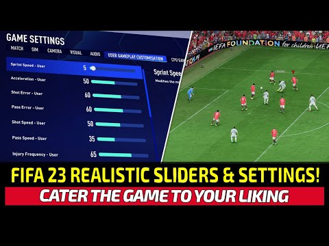 [TTB] FIFA 23 REALISTIC SLIDERS & BEST SETTINGS! - FULL MANUAL RECOMMENDED! - USE THIS AS A BASE 😉