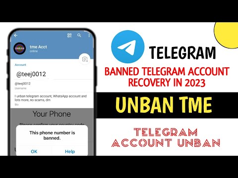 Banned Telegram Account Recovery || Telegram Banned Phone Number Solution || Unban tme Account