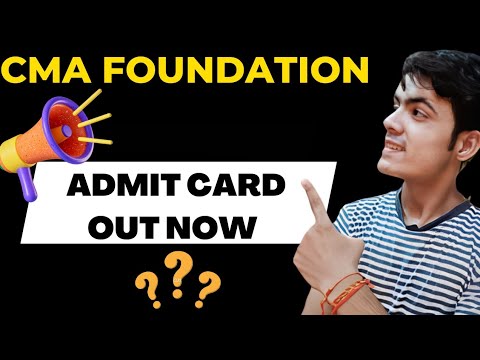 CMA FOUNDATION JULY23 ADMIT CARD OUT NOW ? | Cma foundation admit card