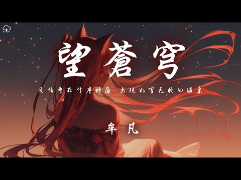 牟凡 - 望蒼穹 「愛情曾在什麼時候 出現如雪花般的溫柔」【動態歌詞/PinyinLyrics】♪