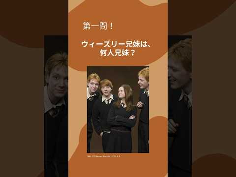 【毎日映画クイズ】“ウィーズリー家”（「ハリー・ポッター」）編 #映画 #映画クイズ #ハリーポッター  #ハリポタ  #映画紹介 #おすすめ映画 #shorts #short