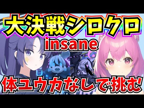 【ブルアカ】大決戦シロクロ！体ユウカなしinsaneクリア目指す！(メイン垢)【BlueArchive】【ブルーアーカイブ】