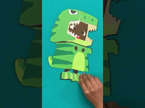 Cool CoComelon Halloween Crafts for Kids! 🎨🖌 Dino Costume Cody DIY 1-2-3!