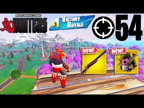 54 Elimination Solo Vs Squads Gameplay Wins (Fortnite Chapter 6 Hunters PS4 Controller)