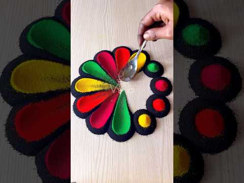 Rangoli designs for beginners #rangoli #rangolidesigns #rangoliforbeginners #shorts