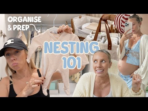 Newborn Nesting: Organise & Prep with me for BABY 3 VLOG