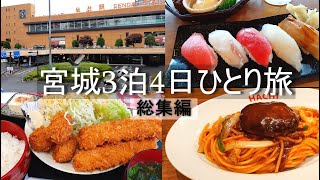 Traveling alone in Miyagi Prefecture. Enjoy both gourmet food and sightseeing.