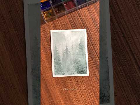 Easy watercolour painting idea #watercolor #watercolorpainting #paintingtutorial #art #artshorts