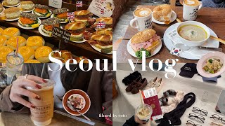 【韓国vlog】2泊3日韓国旅行🇰🇷,秋のソウル🍂,カフェ🥯,shopping🎀,狎鴎亭ロデオ,弘大,明洞🌙