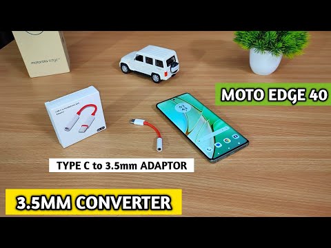 How to connect 3.5mm Earphone to Motorola Edge 40 | Type C to 3.5mm converter for Motorola Edge 40