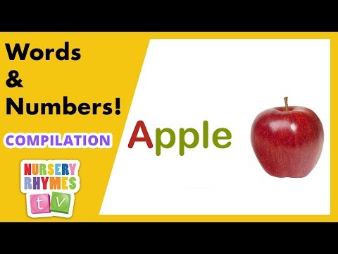 WORDS & NUMBERS | Compilation | Nursery Rhymes TV | English Songs For Kids