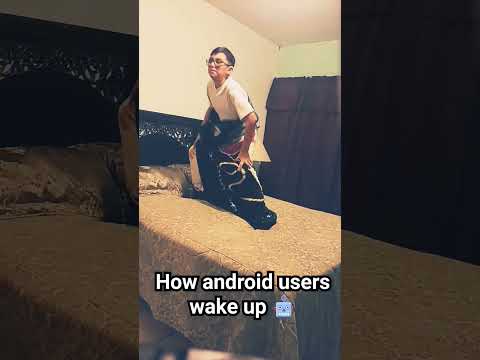 HOW ANDROID 🤖 USERS WAKE VS HOW APPLE 🍎  USERS WAKE UP #viral #funny #funnyvideo #comedy