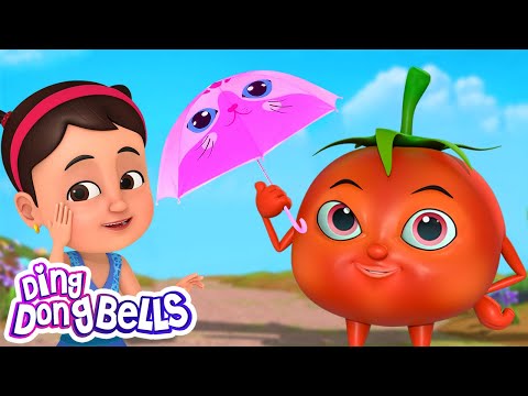 Gol Gol Ye Lal Tamatar | गोल गोल ये लाल टमाटर | Kids Rhyme in Hindi | Ding Dong Bells