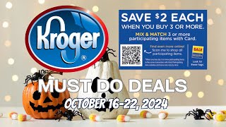 *FREEBIES* Kroger MUST DO Deals for 10/16-10/22 | MEGA SALE, $.99 Sale, Weekly Digitals, & MORE