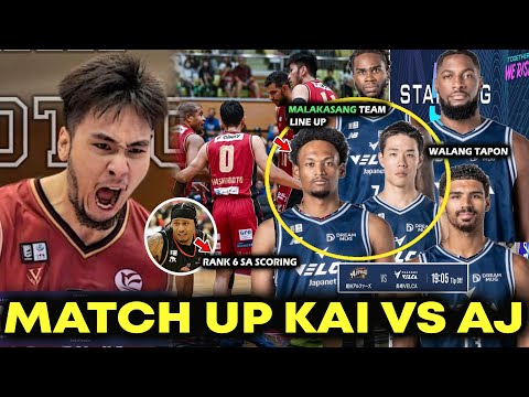 Bigatin na Match Up! Rank 6 sa Scoring. KAI SOTTO vs AJ Edu Koshigaya vs Nagasaki. Ray Parks Jr Rank