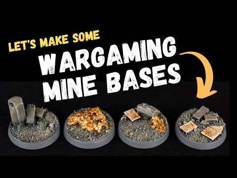 How to create awesome looking Mining Bases for tabletop miniatures