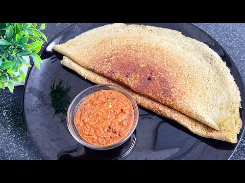 Crispy பச்சைப்பயறு தோசை & வெங்காய சட்னி | healthy breakfast | pachai payaru dosa | Pesarattu recipe