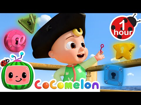 Find The Colorful Treasure Key +MORE CoComelon JJ's Animal Time Kids Songs | Animal Songs for Babies