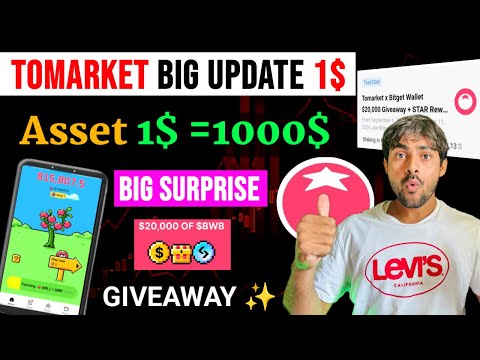 Tomarket New Task 1$ Earn Big Airdrop || Tomato Airdrop New Update || Tomarket Bitget Task Video