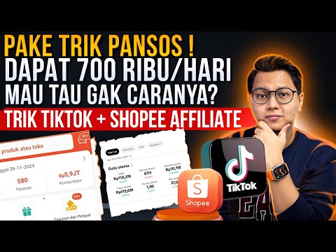 PAKE TRIK PANSOS INI SAYA DAPAT 700 RIBU 1 HARI, MAU TAU GAK, CARI UANG DARI TIKTOK & SHOPEE