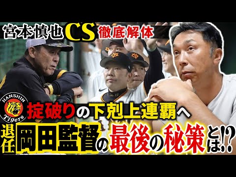 【CS直前】阿部監督がもっとも警戒する岡田監督の短期決戦の秘策とは!? 巨人キラー髙橋遥人の起用法を宮本慎也が緊急考察!!