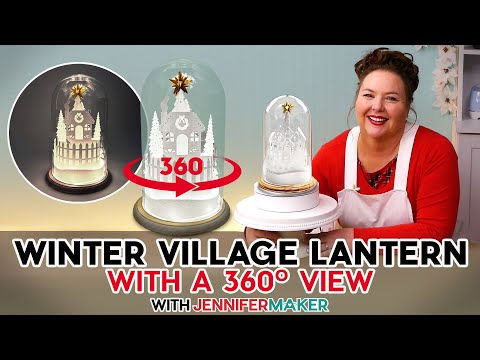 DIY Domed Winter Paper Village Lantern | Vintage Vibes With Modern Methods!